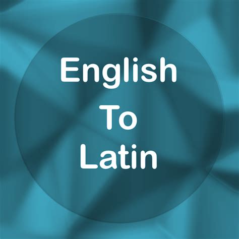 english to latin translation .